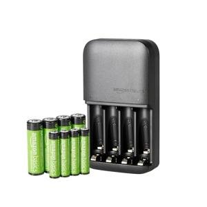 Rechargeable AA & AAA Batteries with Charger Set