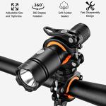 COSOOS 2 Pack Universal Flashlight Bicycle Mount