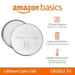 Amazon Basics CR2032 Lithium Batteries - 4-Pack