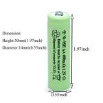 QBLPOWER Rechargeable AA Solar Light Batteries (8 Pack)