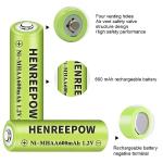High Capacity AA Rechargeable Batteries for Solar Lights