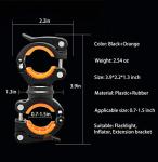 COSOOS 2 Pack Universal Flashlight Bicycle Mount