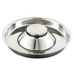 QIYADIN Stainless Steel Pet Bowl for Puppy and Cat, Dog Food and Water Feeding Bowl, Puppies and Kittens Weaning Bowls, Multiple Dogs and Cats Eat and Drink Together (1PC, L)
