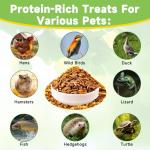 MTART 5LB Dried Black Soldier Fly Larvae Treat for Chicken, 100% Natural Non-GMO More Calcium Than Dried Mealworms High Protein Chicken Feed for Birds, Ducks, Layer Hens