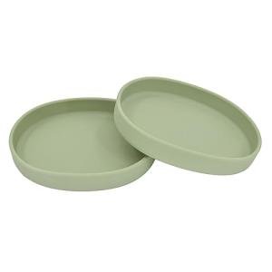 Cat Bowls Silicone Dog Bowls, Non Slip Dog Food Bowls Cat Feeding Bowls, Drinking Bowl Pet Bowl for Dry Food and Wet Food, 10 OZ/330ML Water or Food Bowl for Small Pets, Green 2pcs