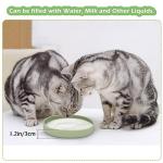 Cat Bowls Silicone Dog Bowls, Non Slip Dog Food Bowls Cat Feeding Bowls, Drinking Bowl Pet Bowl for Dry Food and Wet Food, 10 OZ/330ML Water or Food Bowl for Small Pets, Green 2pcs