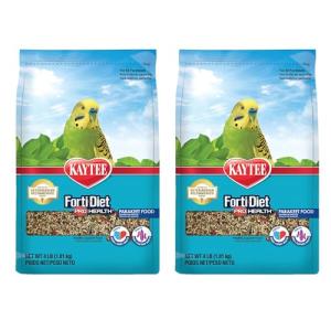 Kaytee Forti-Diet Pro Health Feather Parakeet Food 4lb (pack of 2) (total 8lbs)