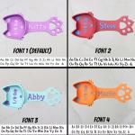 Personalized Cat Food kibble Scoop Custom Cat Scoop Pet Kibble Scoop Pet Food dispenser Cat Measuring Scoop New Cat Gift Idea Cat Lover Gift (2oz - 1/4 Cup)