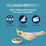 Kaytee Forti-Diet Pro Health Nourish+Protect Cockatiel Food, Comprehensive Nutrition Backed by Science, Digestive Health, Immune Support, 5 pounds