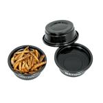 MRTIOO 100 pcs 0.5oz Crested Gecko Food and Water Feeding Cups, Reptile Feeder Bowls, for Lizard and Other Small Pet Ledge Accessories Supplies - Black