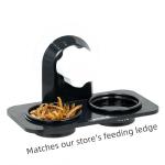 MRTIOO 100 pcs 0.5oz Crested Gecko Food and Water Feeding Cups, Reptile Feeder Bowls, for Lizard and Other Small Pet Ledge Accessories Supplies - Black