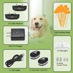 Blingbling Petsfun GPS Wireless Dog Fence System for 2 Dog, Electric Satellite Technology Pet Containment System by GPS Signal Boundary Pets with Waterproof & Rechargeable Collar Receiver (Black)