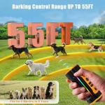 Chwwen Dog Bark Deterrent Devices 2025 Release Anti Barking Device for Dogs Barking Silencer in 55FT Indoor Outdoor 3X Head Anti Bark Device with Flashlight &Party Flashlight Portable Training Tool