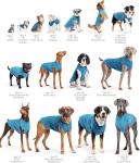 Gold Paw Stretch Fleece Dog Coat, Stretchy Pet Sweater, Machine Washable Pullover for Winter and Fall, Turquoise, 8