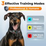 Dog Training Collar, 3300FT Dog Training Collar with Remote, IPX7 Waterproof Collar with Beep, Vibration, Fits for Large Medium Small Dogs, Keypad Lock and Flashing Light (10-120Lbs)