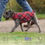 Gold Paw Stretch Fleece Dog Coat, Stretchy Pet Sweater, Machine Washable Pullover for Winter and Fall, Turquoise, 8