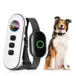 2025 Upgraded Shock Collar for Dogs, Dog Training Collar with Remote Control for Medium Large Dogs, 3 Training Modes - Beep, Vibration and Shock with Safety Lock, IPX7 Waterproof, Rechargeable,Black
