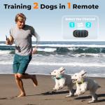Dog Training Collar, 3300FT Dog Training Collar with Remote, IPX7 Waterproof Collar with Beep, Vibration, Fits for Large Medium Small Dogs, Keypad Lock and Flashing Light (10-120Lbs)