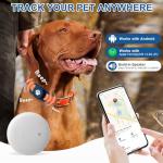 Smart Pet Tracker for Collar - Dog Trackers Pet Location Tracker with Holder, No Monthly Fee, Anti-Lost Tracking Device for Pets, Luggage, Bag Straps,Compatible with iOS & Android