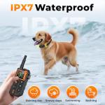 Dog Training Collar, 3300FT Dog Training Collar with Remote, IPX7 Waterproof Collar with Beep, Vibration, Fits for Large Medium Small Dogs, Keypad Lock and Flashing Light (10-120Lbs)