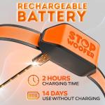 New 2025 No Shock Dog Bark Collar for Small Medium Large Dogs-Smart Chip Adjusts to Stop Barking in 1 Minute-Highly Effective Vibration and Sound Stops Barks Fast with No Pain-Safe Orange