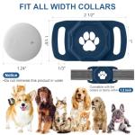 Smart Pet Tracker for Collar - Dog Trackers Pet Location Tracker with Holder, No Monthly Fee, Anti-Lost Tracking Device for Pets, Luggage, Bag Straps,Compatible with iOS & Android