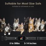 Cat Training Collar Cat Bark Collar with Remote Electric Cats Shock Collar 3300FT IP67 Waterproof 3 Training Modes Beep Vibration Shock Mode Top Meowing Effective for Bad Behavior Carbon Black