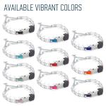 Herm Sprenger Chrome Plated Steel Dog Collar with Quick Release ClicLock Buckle and Biothane Insert Training Collar for Dogs Made in Germany (Passionfruit Pink, 16in x 2.25mm(neck size up to 13-14in))