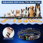 Dog Bark Collar for Large Medium Small Dogs, Smart Automatic AI Bark Collar for Dogs,Effective Anti Barking Training Collar with IP67 Waterproof, 6 Safe Training Modes and 8-Level Sensitivity