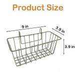 RMNHPTK Rabbit Hay Feeder Rack for Cage, Rabbit Dispenser Holder Stainless Steel Heavy-Duty Metal Hanging Hay Manger for Rabbits Bunnies Guinea Pigs Chinchillas (2 Pack, 9x3.9x3.9 in)
