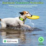 Myiwb GPS Dog Collar Tracker 2-in-1,Reflective Waterproof Adjustable Pet Collar,iOS-Only,Ideal for Dog Tracking pet Tracker,for Small to Large Dogs,Real-Time Tracking,No Monthly Fees(Green,Large)