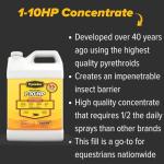 PYRANHA 1-10 HP Concentrate Refill 2.5 Gallon for 55 Gal Automatic Spray Systems - Barn Indoor Fly Control | Repels Horn, Deer, Horse, Stable, & Face Flies, Midge
