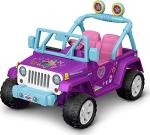 Power Wheels JoJo Siwa Jeep Wrangler, 12V Battery-Powered Ride-on Vehicle for Preschool Kids Ages 3-7 Years