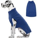 IECOii Big Dog Sweater,XXXXL Dog Sweaters for Extra Large Dogs,Cold Weather Winter Coat for Large Size Dogs,Warm Fall Dog Clothes for Large Dogs Knitwear,Doberman,Great Dane Sweater,Blue-4XL