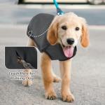 ROZKITCH Dog Winter Coat Soft Pullover Pajamas, Pet Windproof Warm Cold Weather Jacket Vest Cozy Onesie Jumpsuit Apparel Outfit Clothes for Small, Medium, Large Dogs Walking Hiking Travel Sleep Black