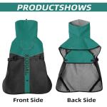 KOOGAL Pet Dog Clothes Coat for Large Dogs，Pet Waterproof Warm Winter Jacket Cold Weather Coats Reflective Pet Vest Warm Fleece Dogs Snowsuit,Dog Raincoat Rain Poncho Windbreaker (Green, 5XL)
