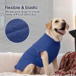 IECOii Big Dog Sweater,XXXXL Dog Sweaters for Extra Large Dogs,Cold Weather Winter Coat for Large Size Dogs,Warm Fall Dog Clothes for Large Dogs Knitwear,Doberman,Great Dane Sweater,Blue-4XL