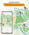 Smart Dog GPS Tracker,Live Pet Tracker with Virtual Fence Dog Collar with App,Smart Alerts,Collar-Compatible,4G Built-in SIM,iOS & Android