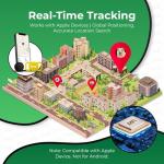 Pet Tracker for Cat, Smart Pet Location Tracker with Cat Collar Holder, Smart Item Finder, MFi Certificated Tracking Device, No Monthly Fee, Works with Find My (iOS Only) (Yellow)