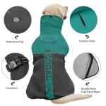 KOOGAL Pet Dog Clothes Coat for Large Dogs，Pet Waterproof Warm Winter Jacket Cold Weather Coats Reflective Pet Vest Warm Fleece Dogs Snowsuit,Dog Raincoat Rain Poncho Windbreaker (Green, 5XL)