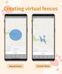 Smart Dog GPS Tracker,Live Pet Tracker with Virtual Fence Dog Collar with App,Smart Alerts,Collar-Compatible,4G Built-in SIM,iOS & Android