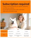 Smart Dog GPS Tracker,Live Pet Tracker with Virtual Fence Dog Collar with App,Smart Alerts,Collar-Compatible,4G Built-in SIM,iOS & Android