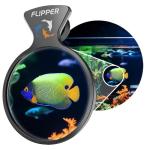 FL!PPER Flipper DeepSee Viewer MAX 5" Black - Coral and Fish Magnifier for Reef Tank and Freshwater Aquarium Photography and Videography - Magnetic Magnifying Glass