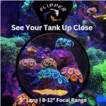 FL!PPER Flipper DeepSee Viewer MAX 5" Black - Coral and Fish Magnifier for Reef Tank and Freshwater Aquarium Photography and Videography - Magnetic Magnifying Glass