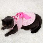 Birthday Girl Dog Tulle Dress - Dog Clothes Holiday Festival Dog Dresses Puppy Party Costumes Doggie Shirts Cat Outfits(X-Small,Red)