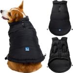 Lowrider Puffer Coat XL- Warm, Waterproof, Windproof, Reflective, Insulated Dog Coat, Rain Jacket, and Vest Jacket for Small and Medium Dogs in Cold Weather, Made with Soft and Breathable Fabric