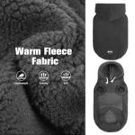 BINGPET Dog Hoodie Dog Sweater with Leash Hole, Warm Fleece Dog Sweatshirt with Hood, Cold Weather Dog Clothes Winter Coat for Puppy Small Medium Large Dogs Boy and Girl(Grey,S)