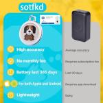 Dog Tracker-GPS Dog Collar-GPS Tracker for Dogs-Pet Tracker for Dogs | Android and iOS Universal | No Monthly Fee | Waterproof | Works with Any Collar