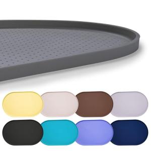 Waterproof Silicone Pet Feeding Mat with Raised Edge