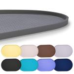 Waterproof Silicone Pet Feeding Mat with Raised Edge